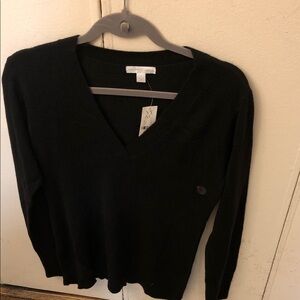 Brand New with Tags - New York & Company Women's Black V-Neck Sweater